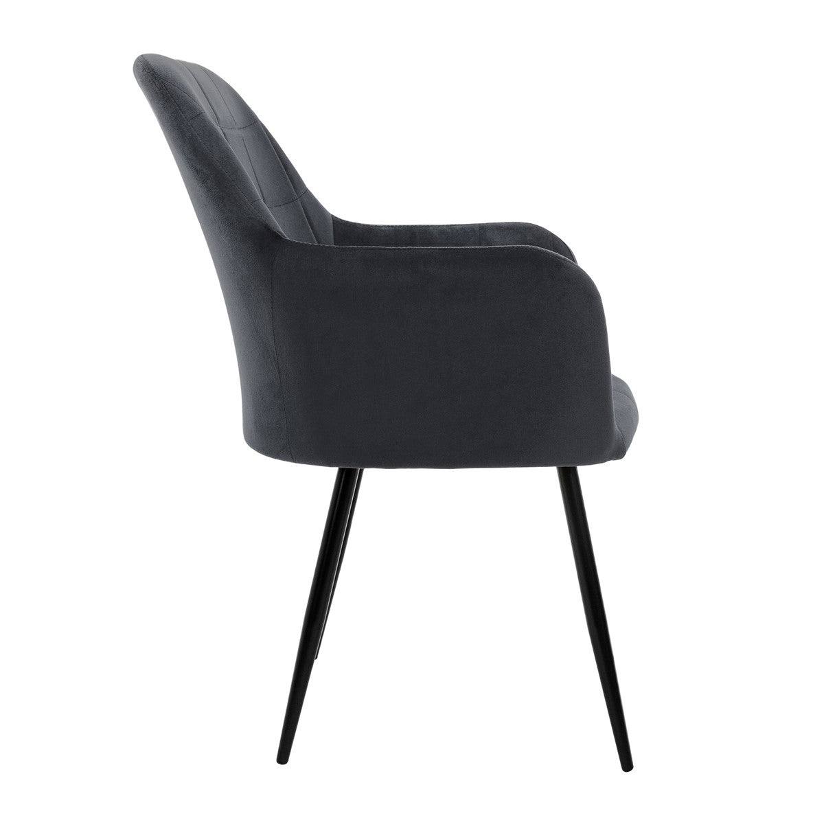 ECD Germany Möbel chaise velours Pétrole 45cm lot 6 accoudoirs