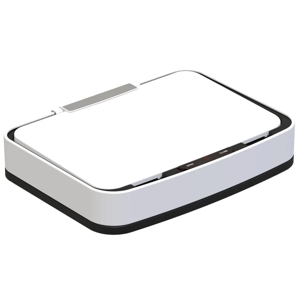 Red Deco Narvik couvercle poubelle automatique 75L blanc
