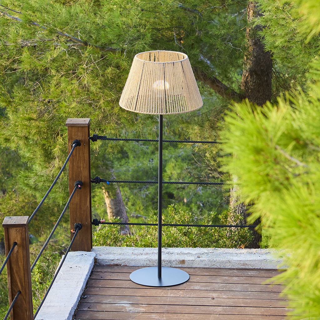 Red Deco TALL RAFFY lampadaire sans fil LED H170cm rotin