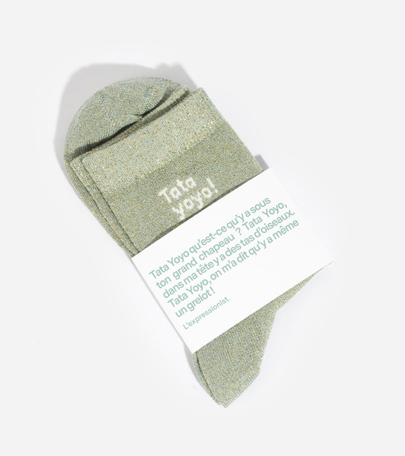 L'avant gardiste Tata Yoyo chaussettes femme humour cocooning