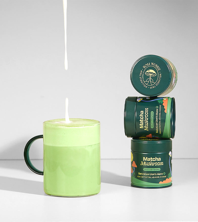 L'avant gardiste L'épicerie Matcha focus thé matcha champignons