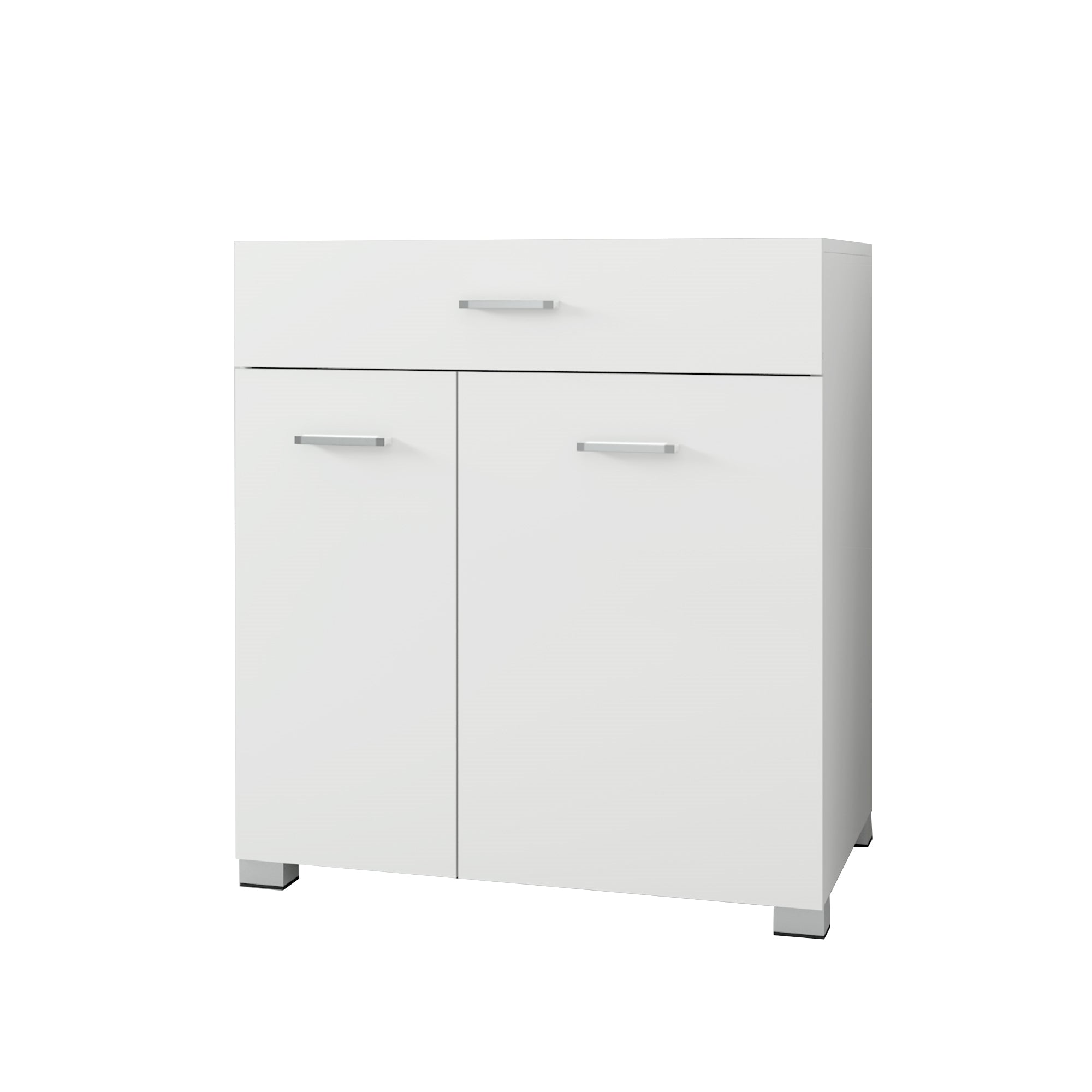 ECD Germany Möbel meuble salle de bain blanc 75x37x90 panier