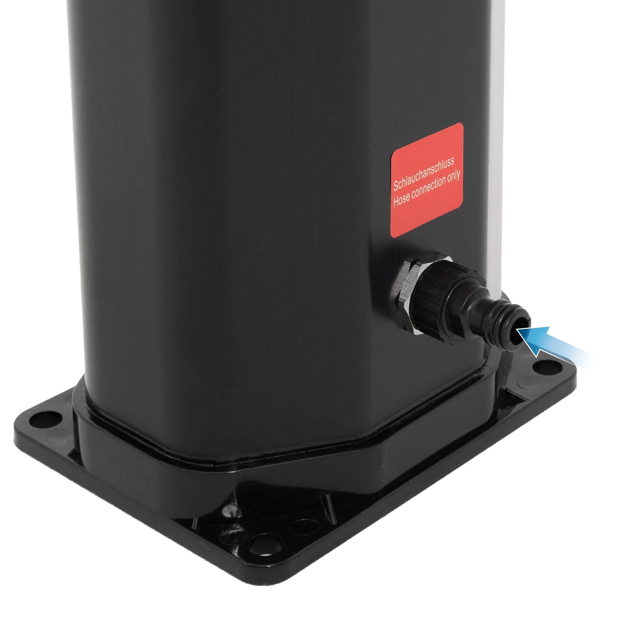 ECD Germany douche solaire 35L rince-pieds argent / noir