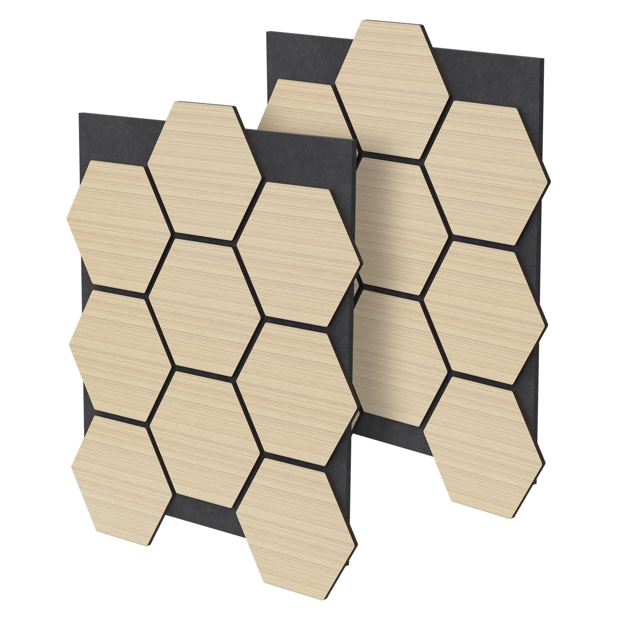 ECD Germany Panneau Acoustique Nid d'Abeille Brun 1 m²