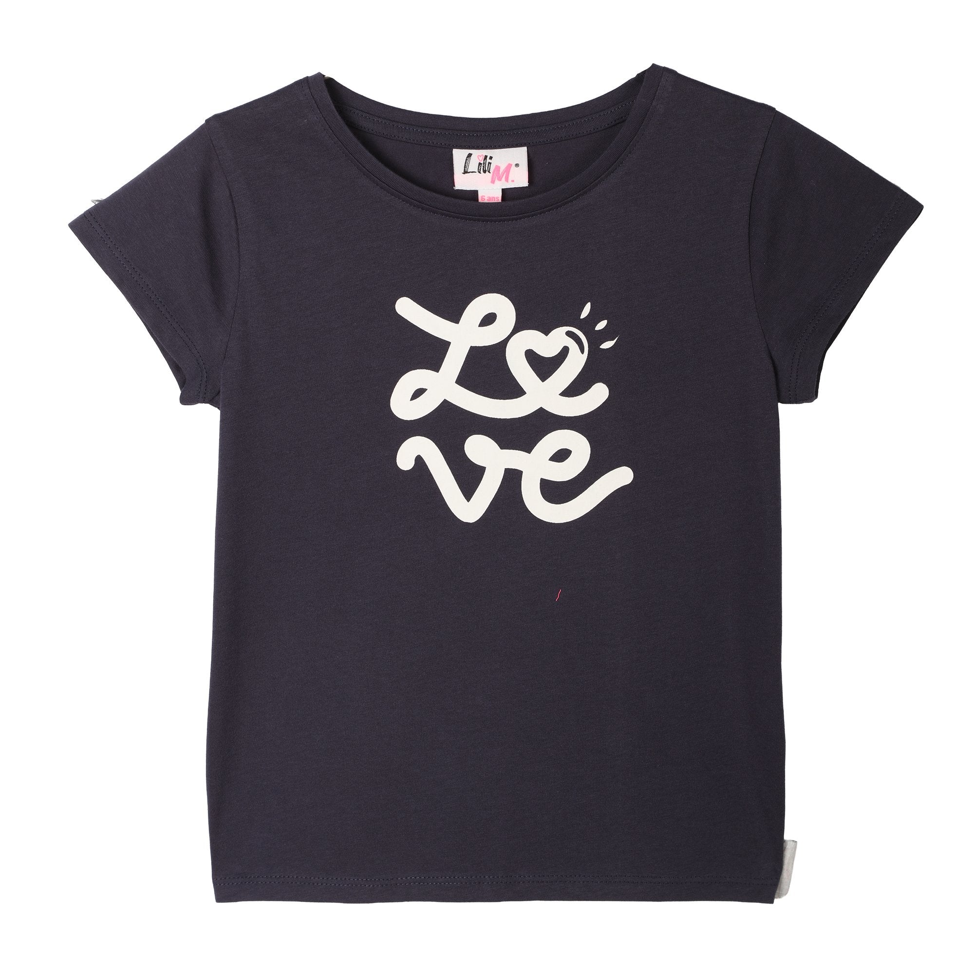 Stokomani Mode Tee-shirt bleu foncé enfant coton