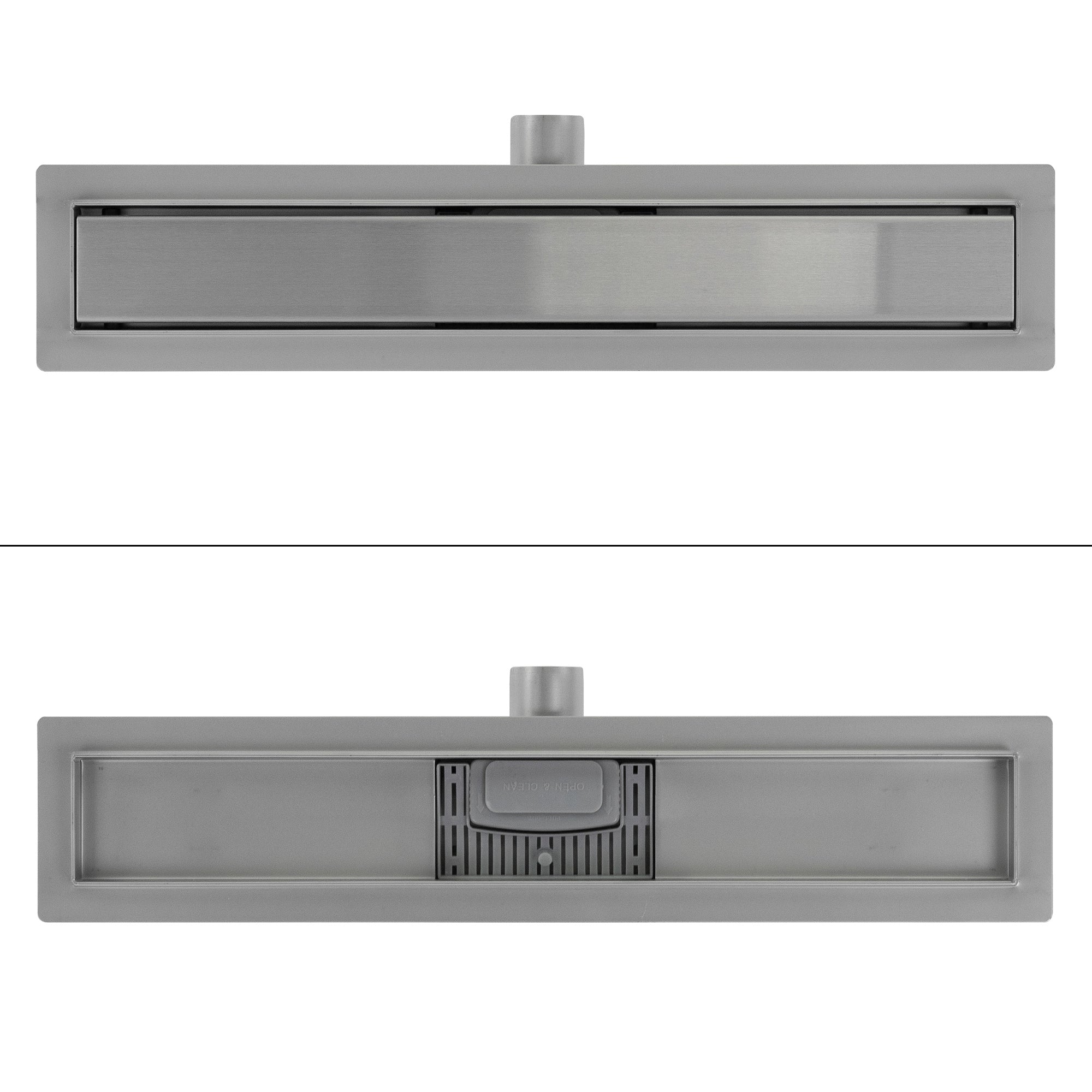 ECD Germany ML-Design caniveau douche 50cm inox argent fermé