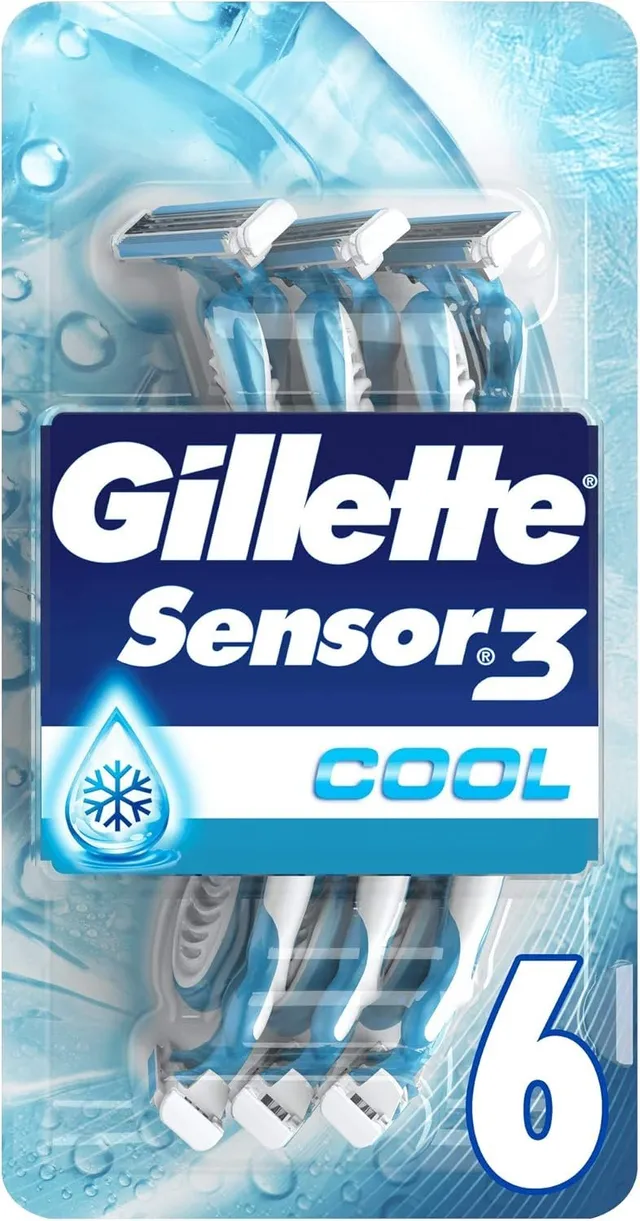 Sensor 3 Cool Rasoirs Jetables x6 3 lames homme