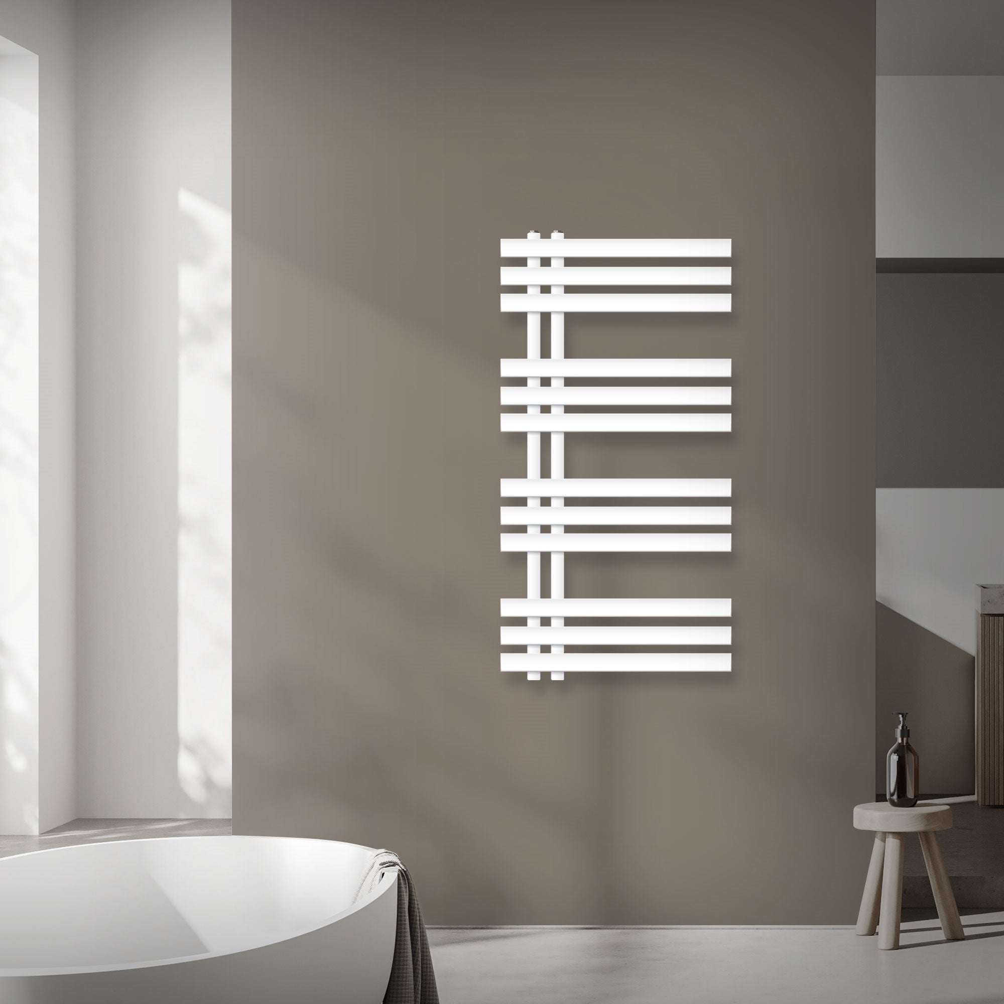 ECD Germany sèche-serviettes électrique blanc 500x1000 mm 600W