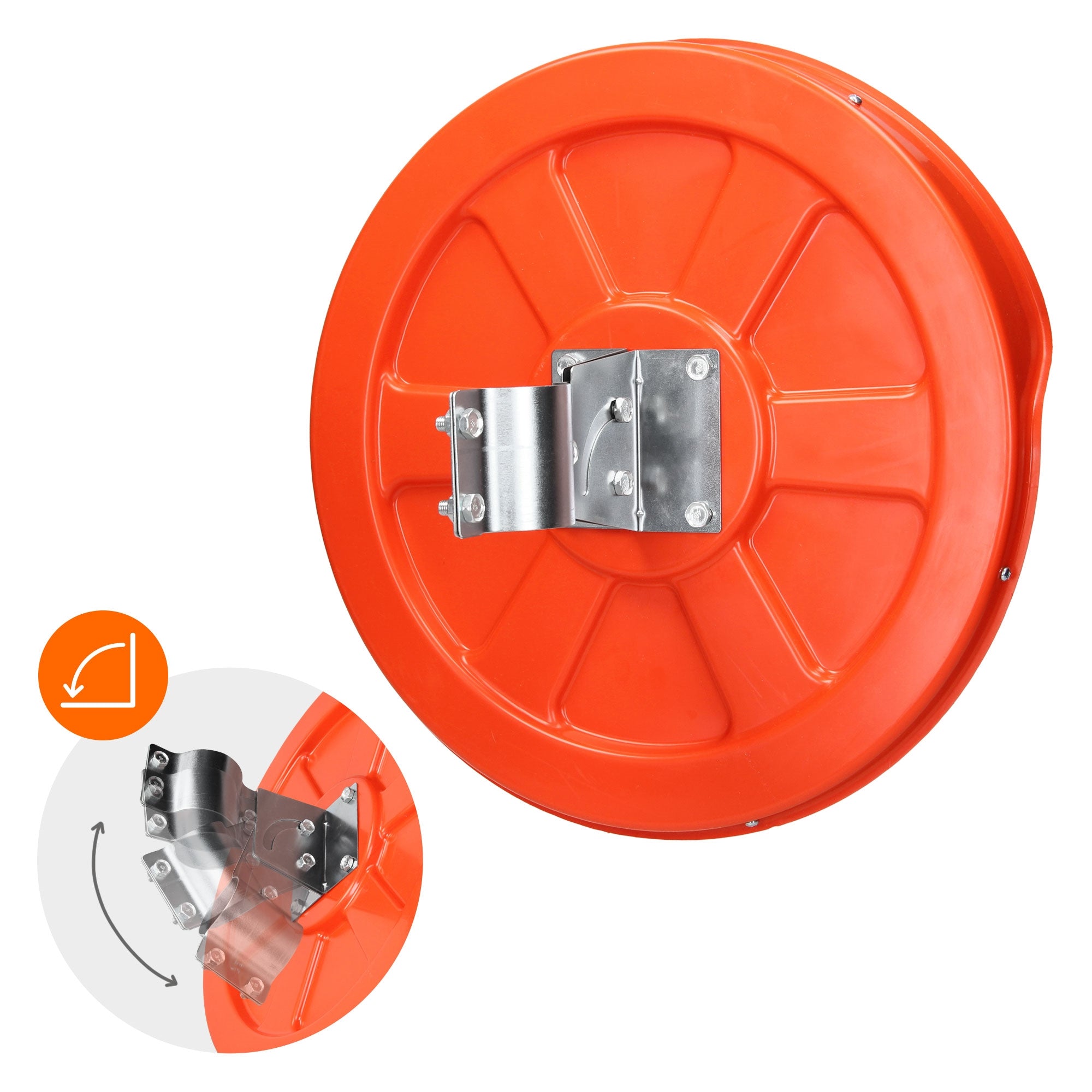 ECD Germany miroir de circulation Ø30cm avec support orientable