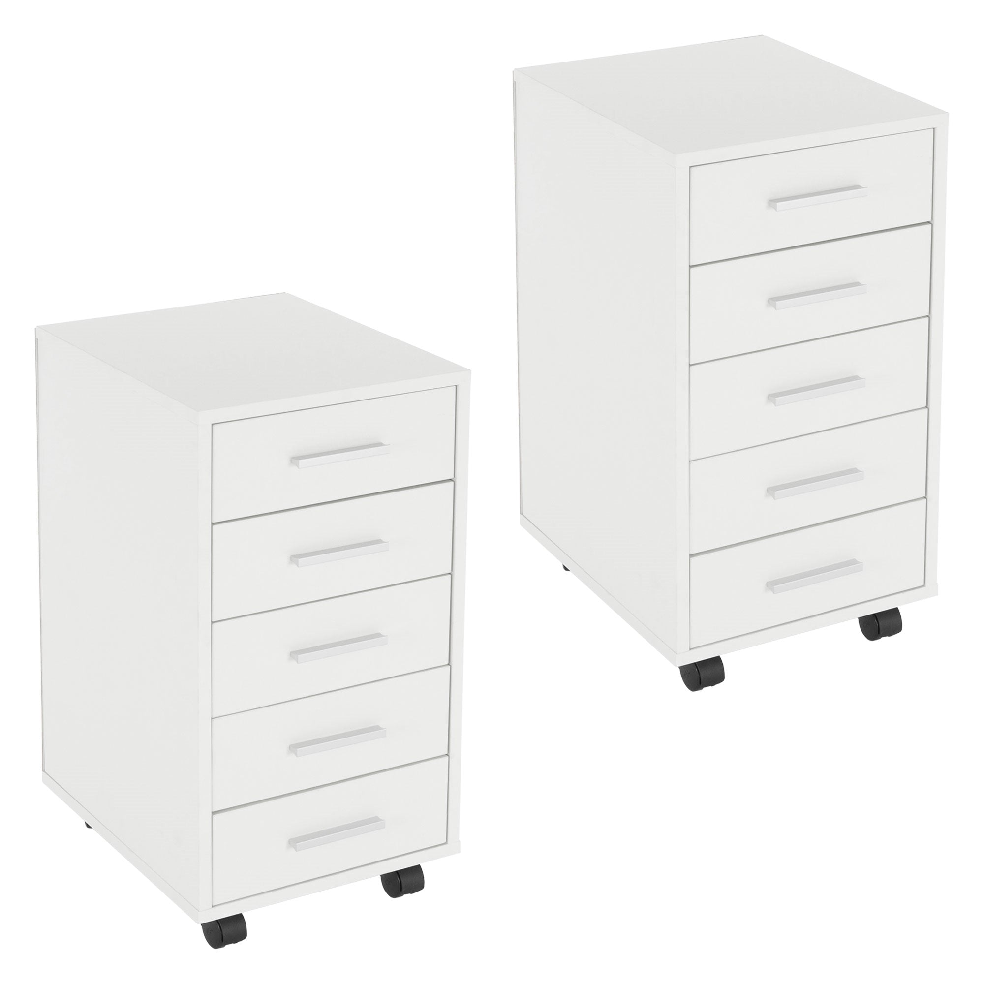 ML-Design Rollcontainer Caisson bureau 33x38x63,5 cm 5 tiroirs