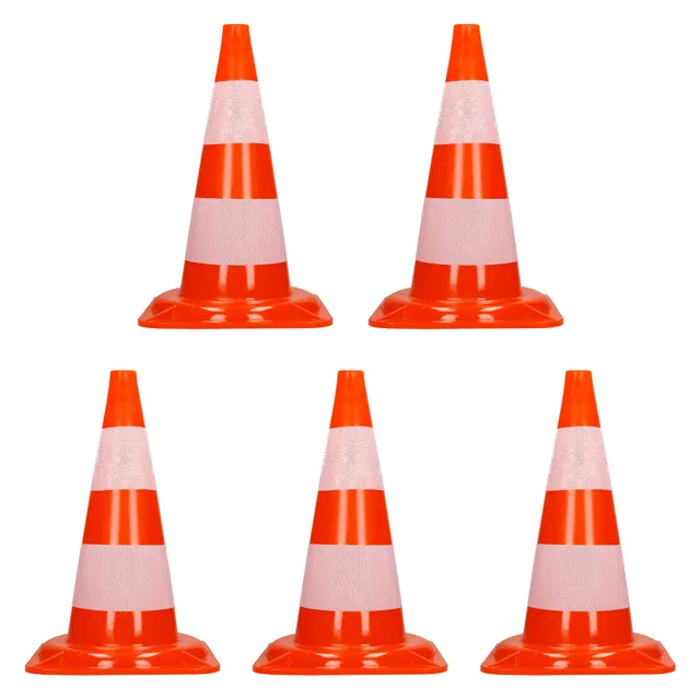 ECD Germany cône signalisation 47 cm orange lot de 5