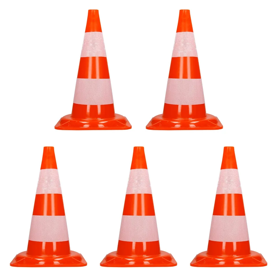 ECD Germany cône signalisation 47 cm orange lot de 5