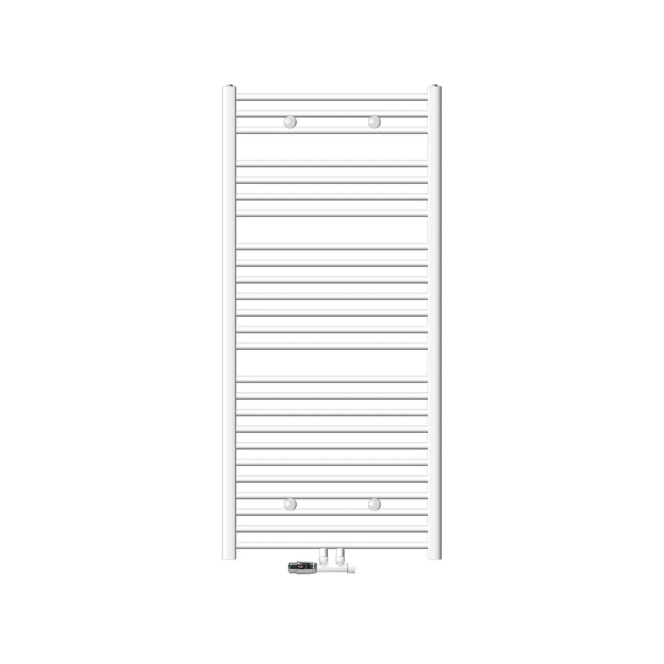 ECD Germany LuxeBath 750x1500 mm seche-serviettes blanc raccord central
