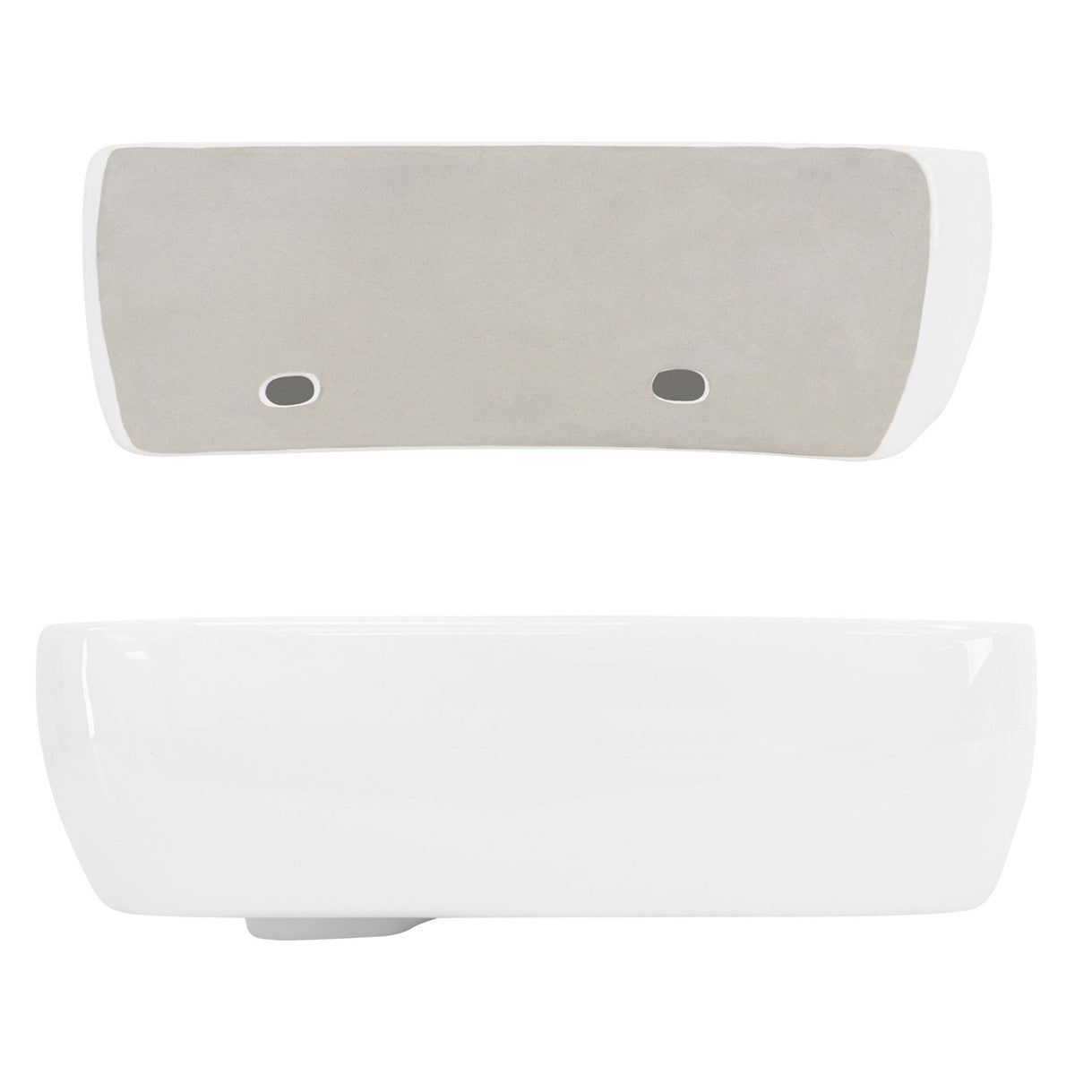 LuxeBath Sanitär lavabo à poser 450x270 mm blanc céramique