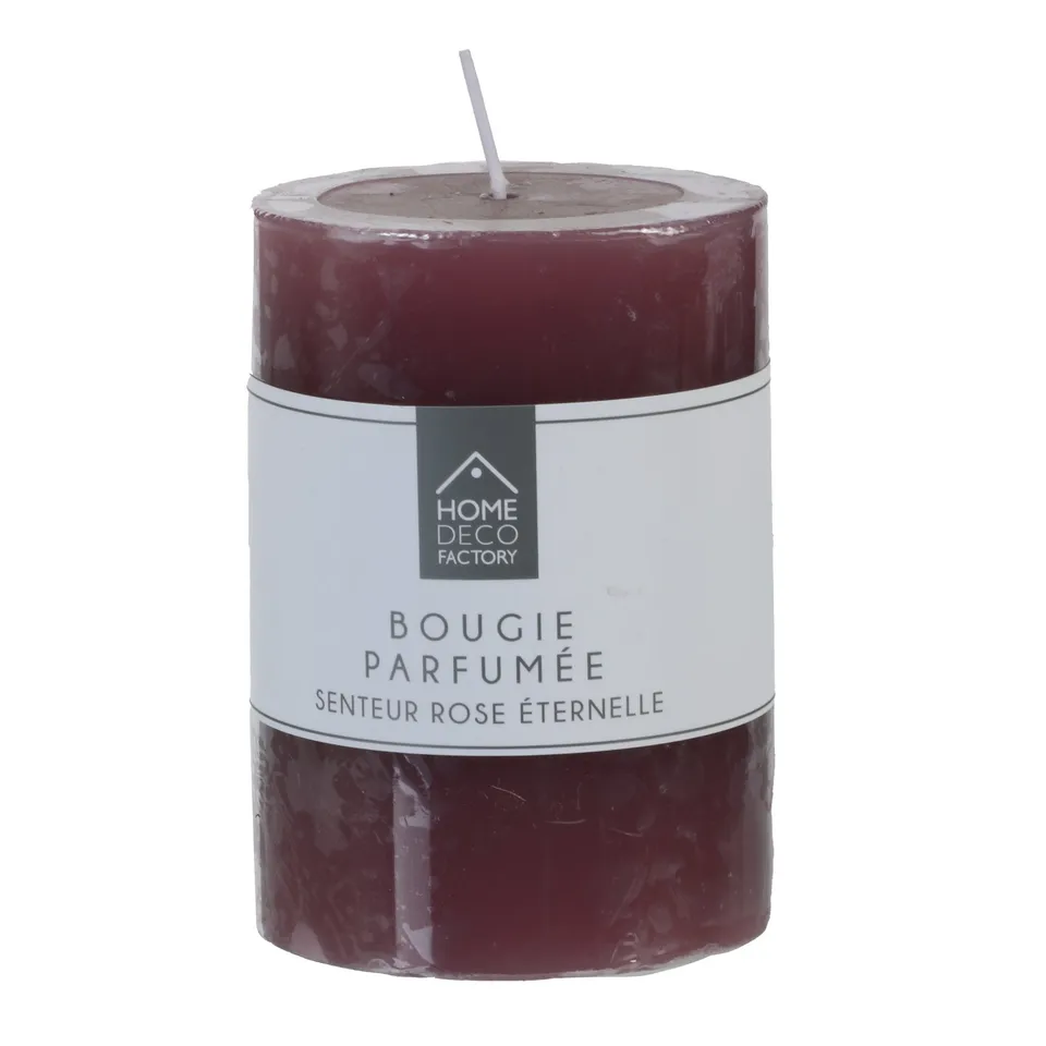 Escale Gourmande bougie cylindrique rouge décoration maison