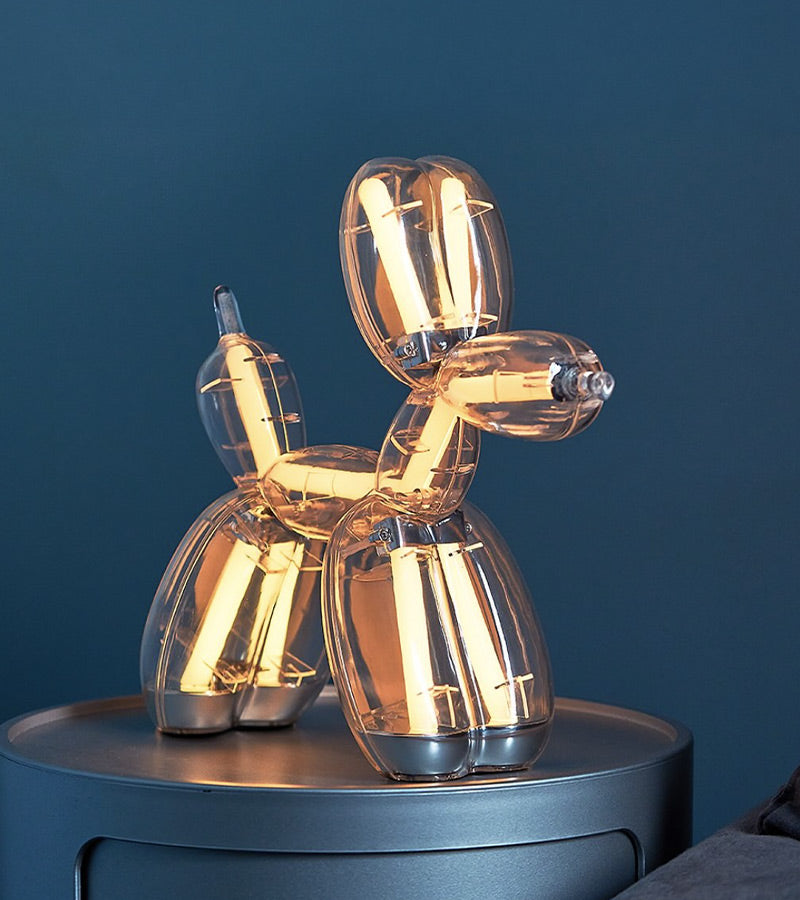 Lexon X Jeff Koons Balloon Dog lampe LED pop art