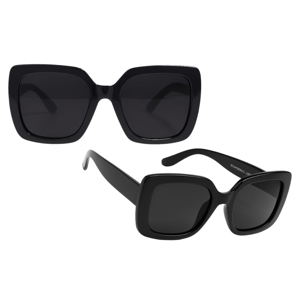 Shop-Story Bois d'Orange lunettes soleil femme square noires indice 3