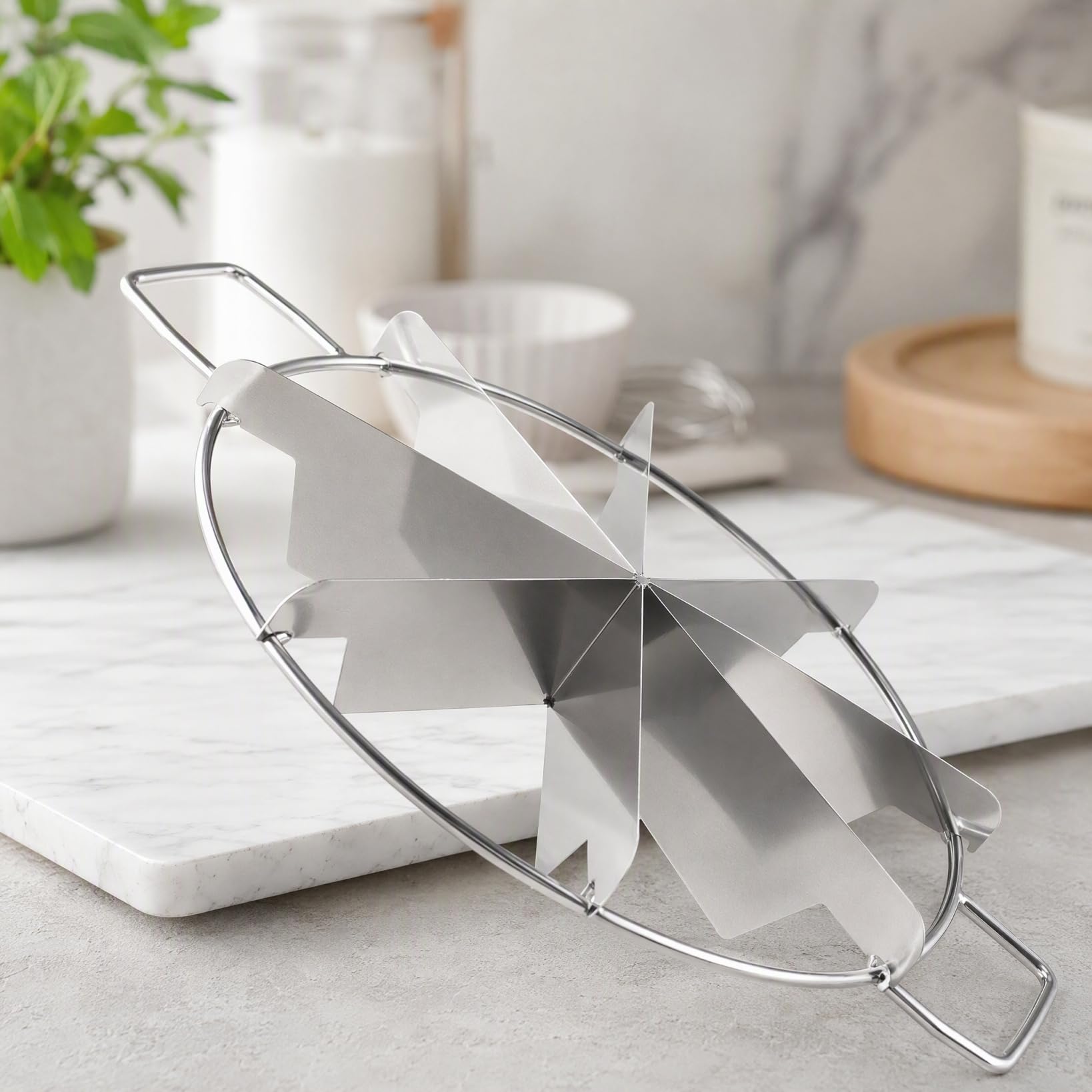Milisten Home & Kitchen diviseur gâteau 8 parts inox 28 cm