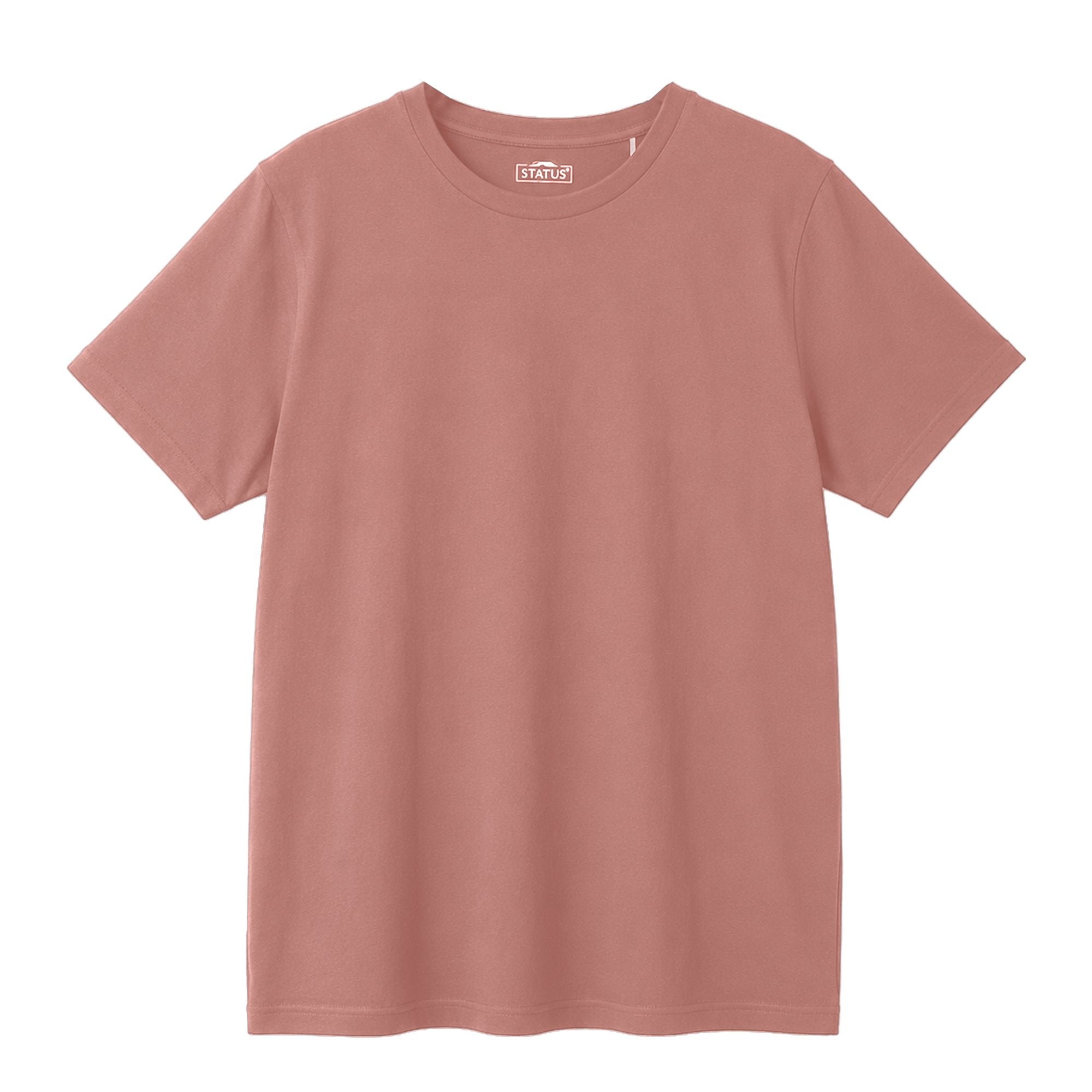 Stokomani Mode Tee-shirt col rond rose coton