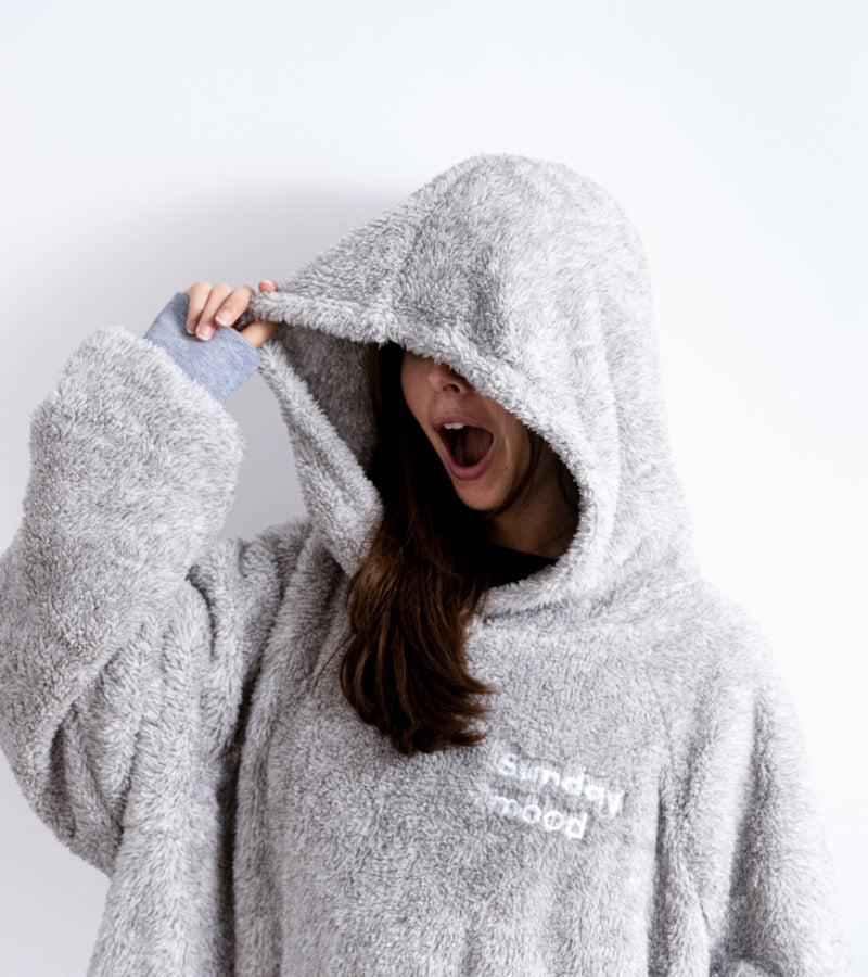 L'avant gardiste Sweat plaid polaire Sunday mood cocooning