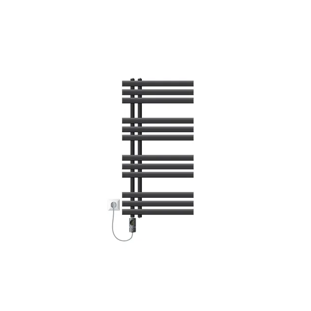 LuxeBath sèche-serviettes anthracite 500x1000 mm 300W central
