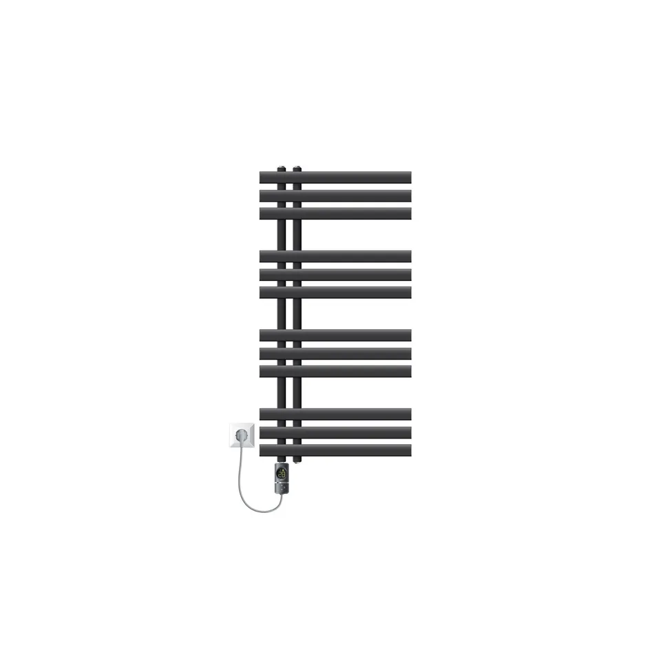 LuxeBath sèche-serviettes anthracite 500x1000 mm 300W central