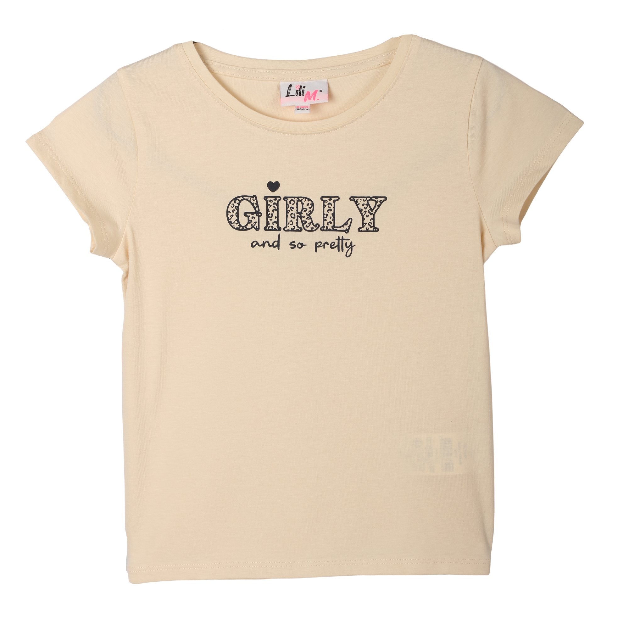 Stokomani Mode tee-shirt enfant beige basique manches courtes