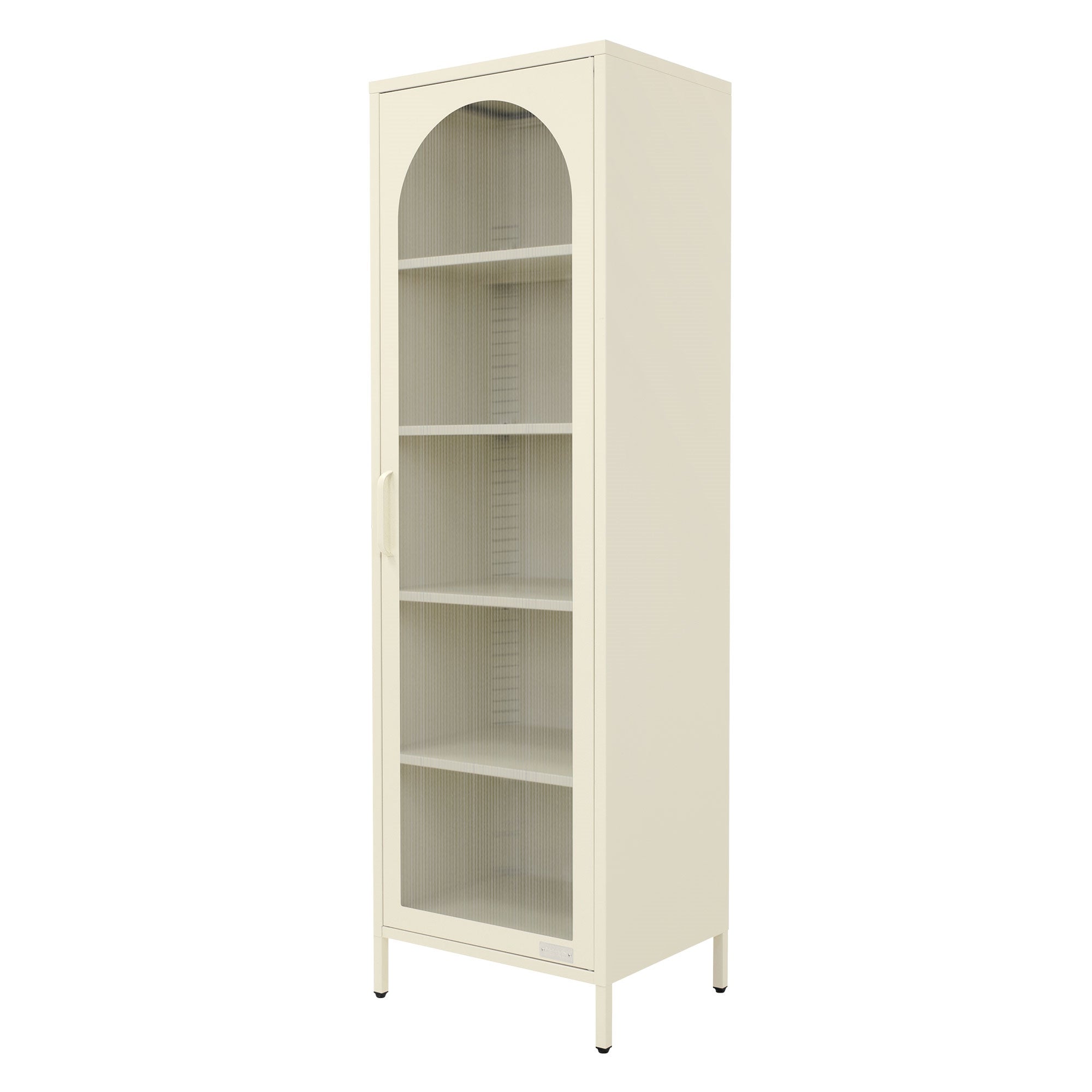 ECD Germany Möbel vitrine métal noir 45x145x35 cm
