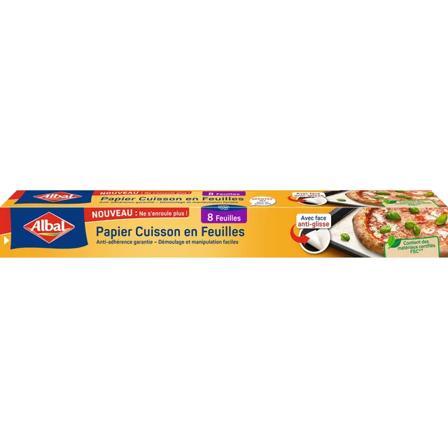 Stokomani Maison Papier Cuisson 8 Feuilles Antiadhésif