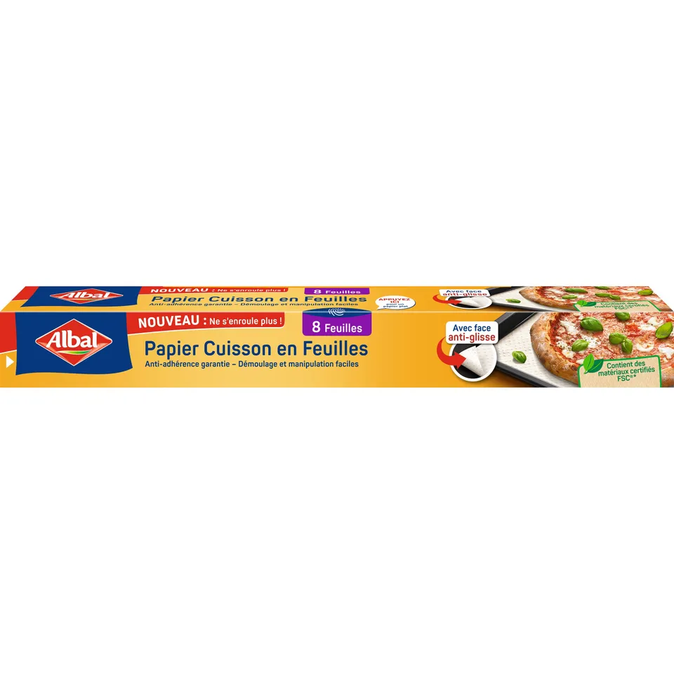 Stokomani Maison Papier Cuisson 8 Feuilles Antiadhésif