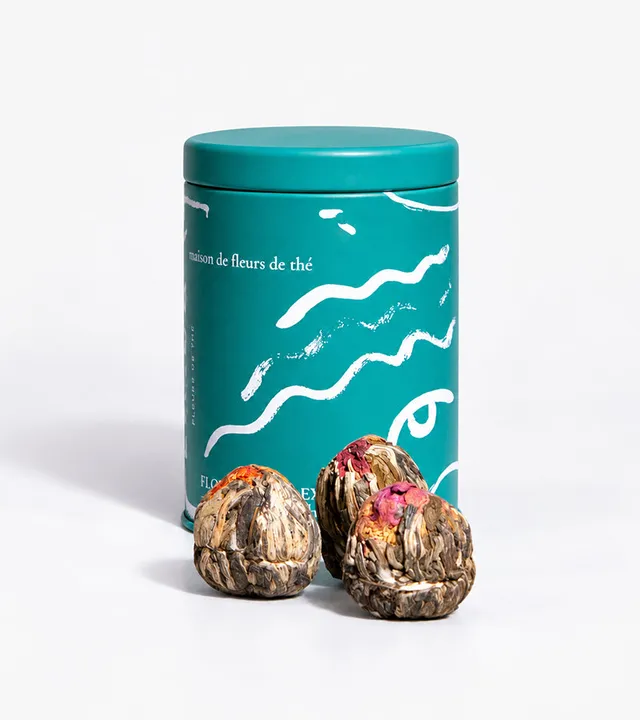 L'avant gardiste L'épicerie coffret 8 fleurs de thé vert