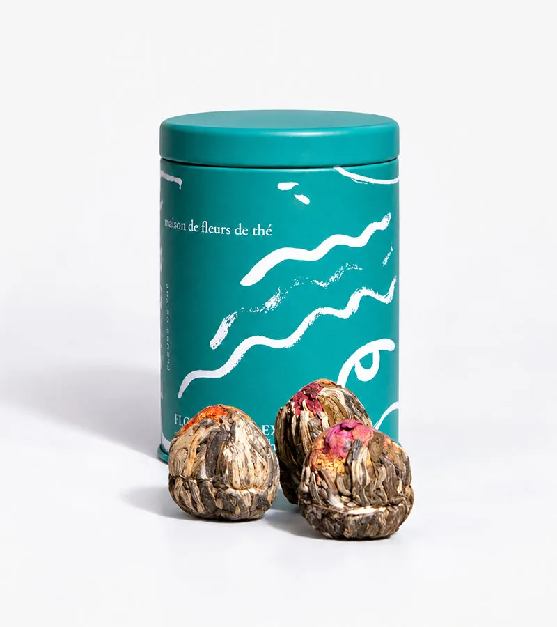 L'avant gardiste L'épicerie coffret 8 fleurs de thé vert