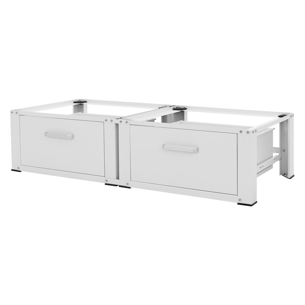 ECD Germany Möbel rehausseur lave-linge double noir 128 cm tiroirs