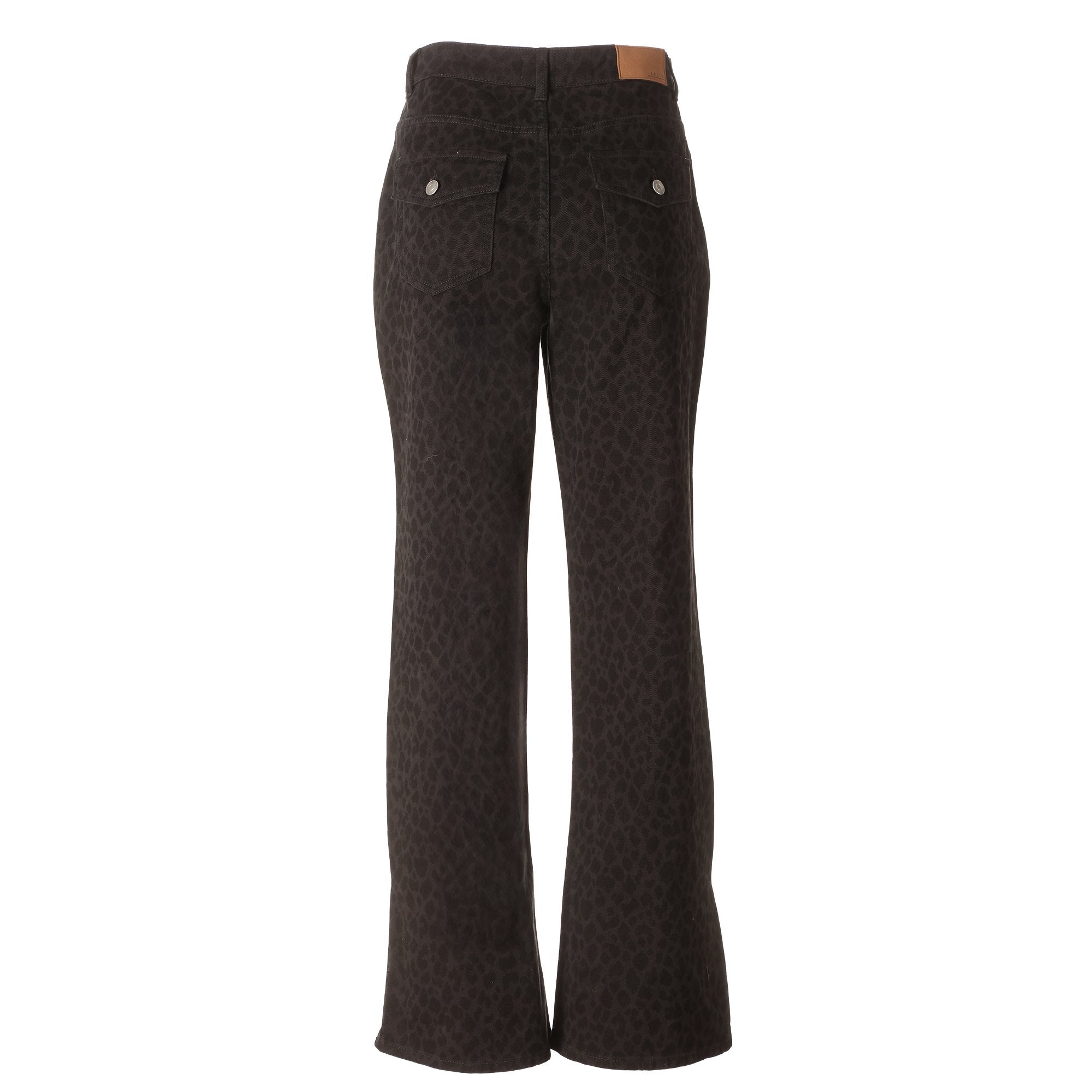 Stokomani jean flare pantalon femme marron taille 38