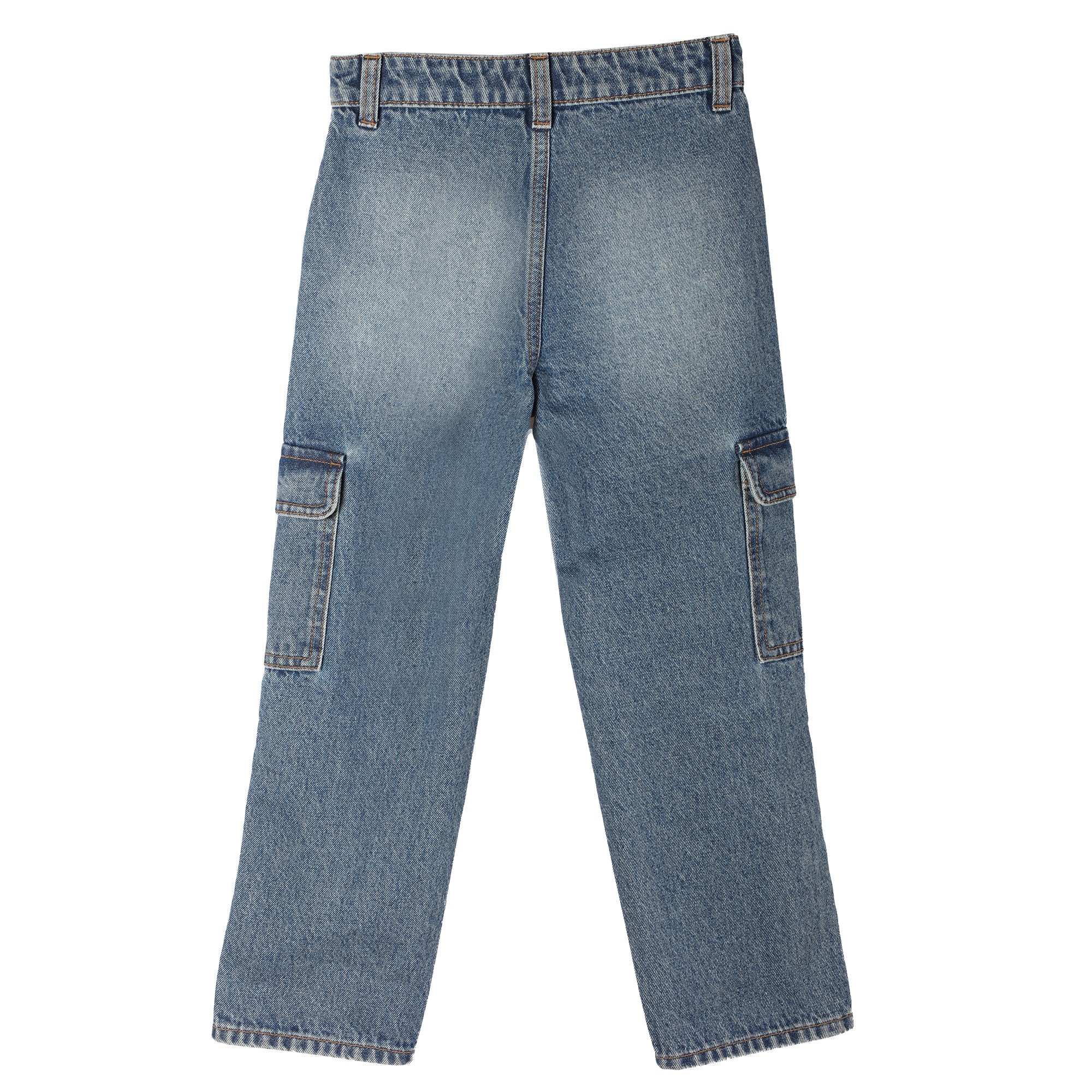 Stokomani Jean Cargo Bleu Enfant 08A coton