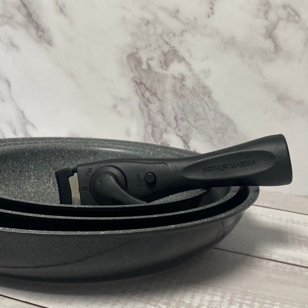 Arthur Martin AM130B set 3 poêles 20-24-28 cm induction