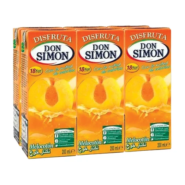 Stokomani Jus pêche sans sucre ajouté x6 boisson