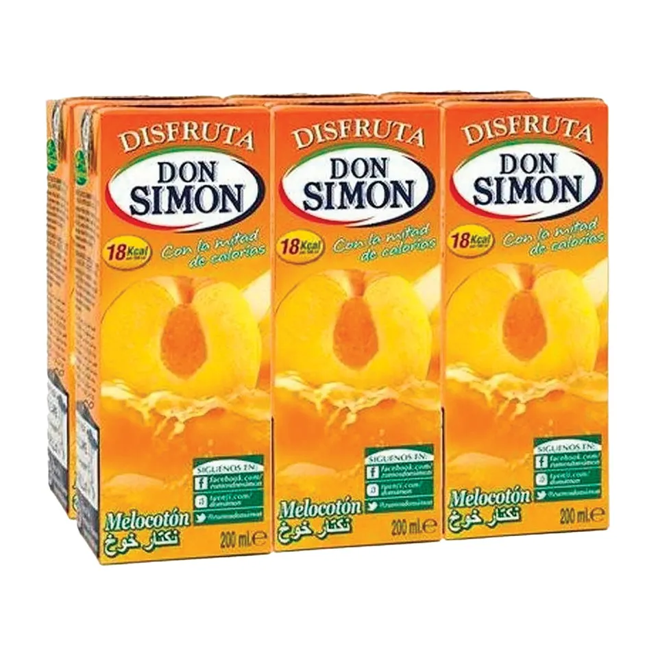 Stokomani Jus pêche sans sucre ajouté x6 boisson