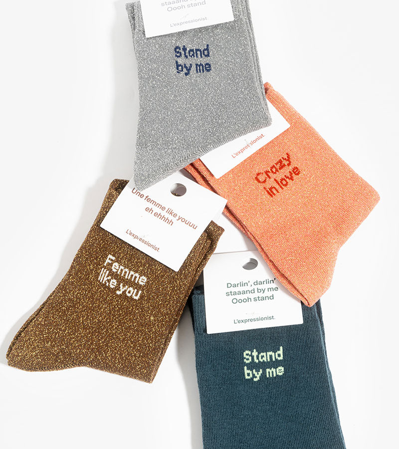 L'avant gardiste Crazy in Love chaussettes couple 35-40 41-46