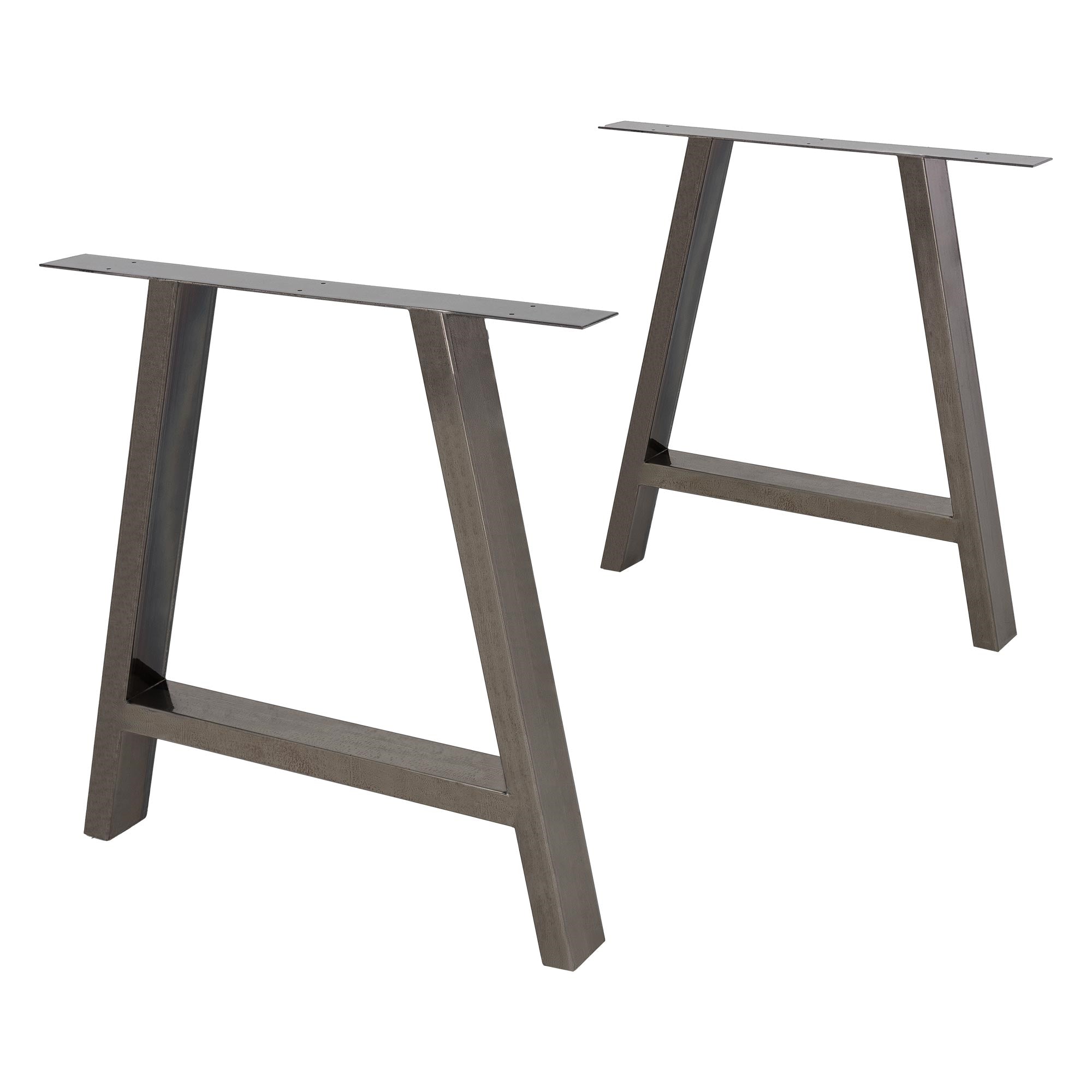 ECD Germany Möbel Pieds de table industriel acier 70x72,5 cm lot 2