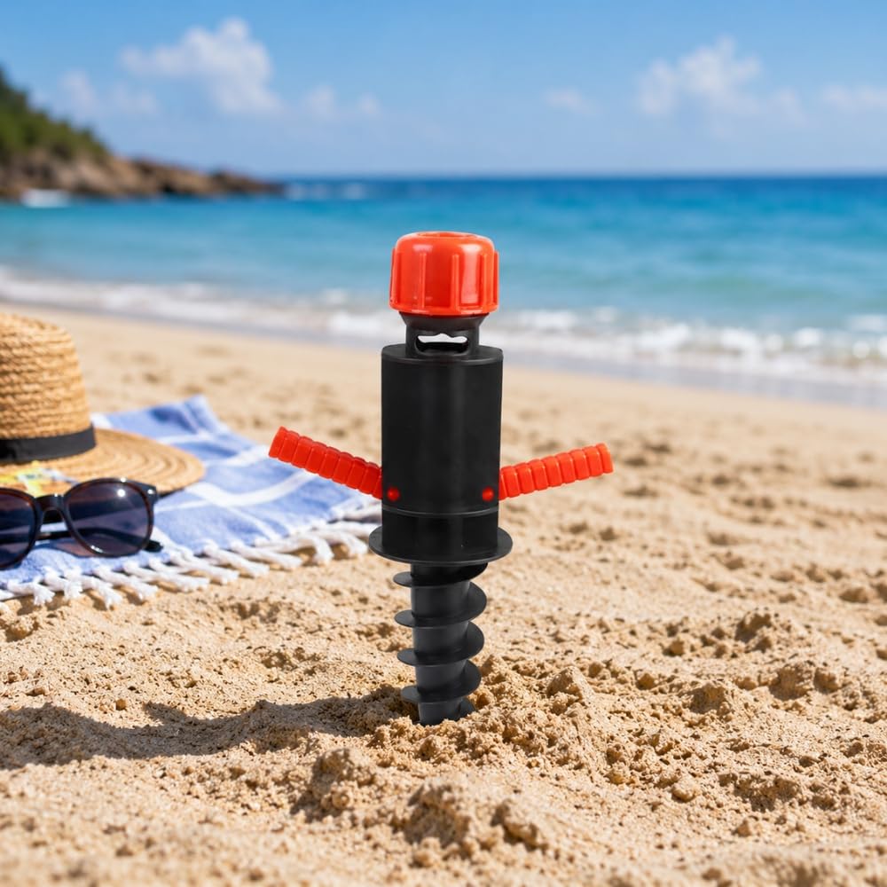 Shop-Story Lifestyle Fixe parasol 39 cm plastique noir rouge sable