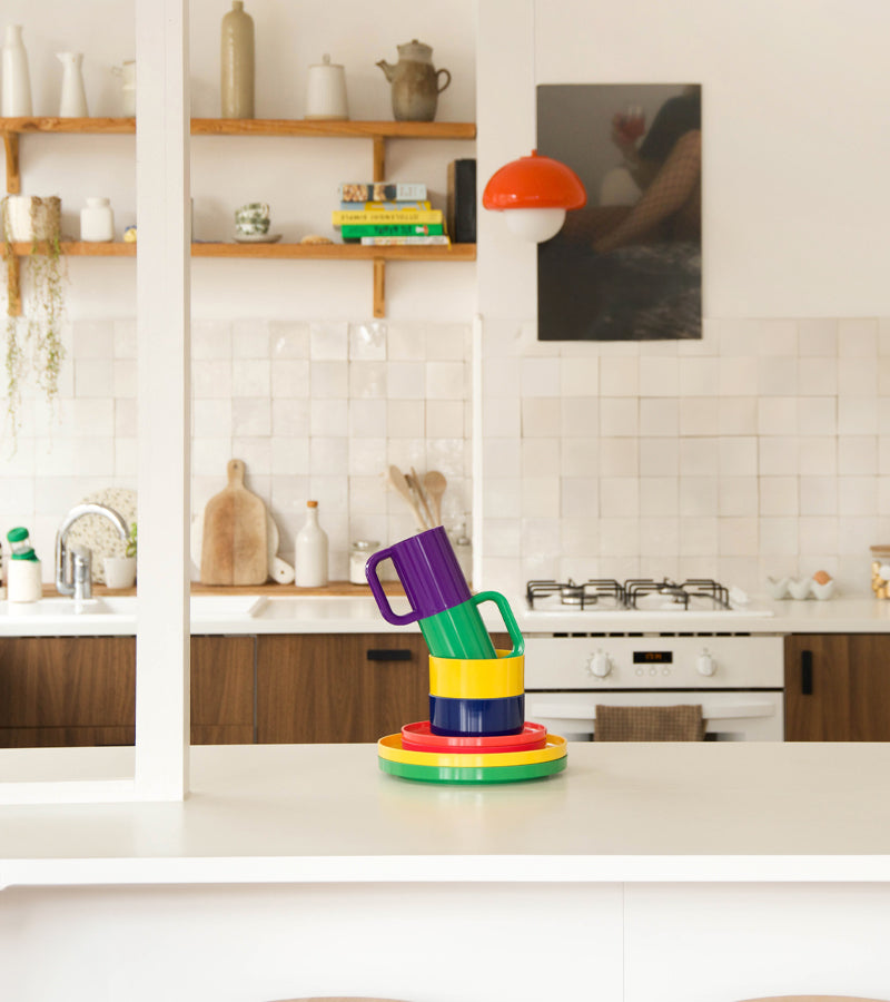 L'avant gardiste Vaisselle Max Heller Set 6 assiettes 19 cm rainbow