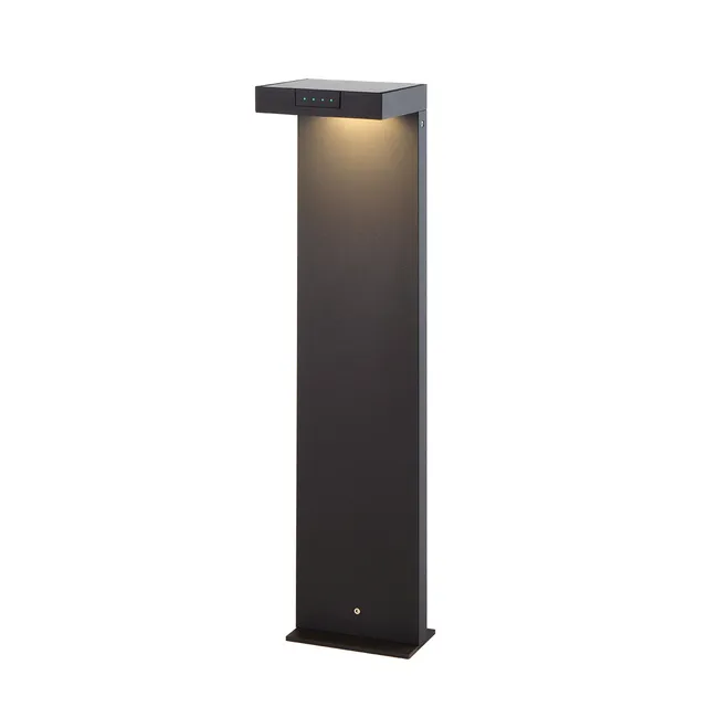 Red Deco Ala Maxi borne solaire noire alu H65cm