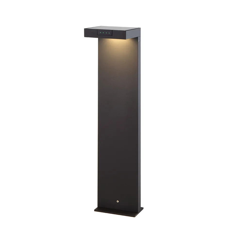 Red Deco Ala Maxi borne solaire noire alu H65cm