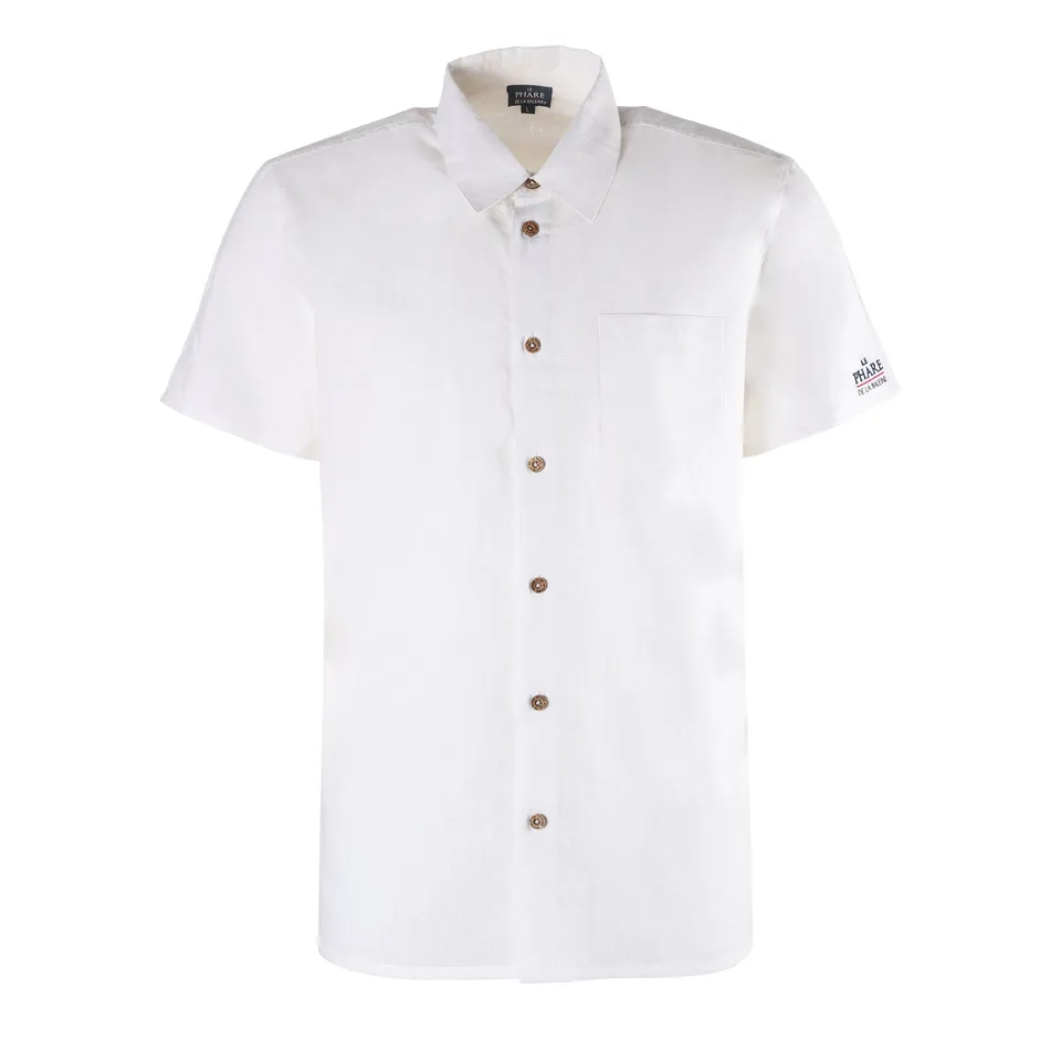 Chemise manches courtes blanche homme S à XXL