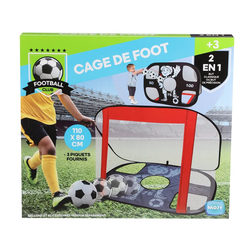 Stokomani Jeux Cage de Foot 2 en 1 But Classique et Précision