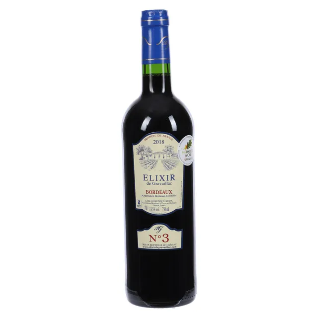 Stokomani Elixir de Gravallac 2018 vin rouge médaille