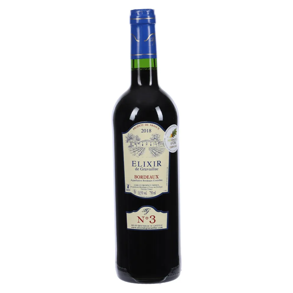 Stokomani Elixir de Gravallac 2018 vin rouge médaille