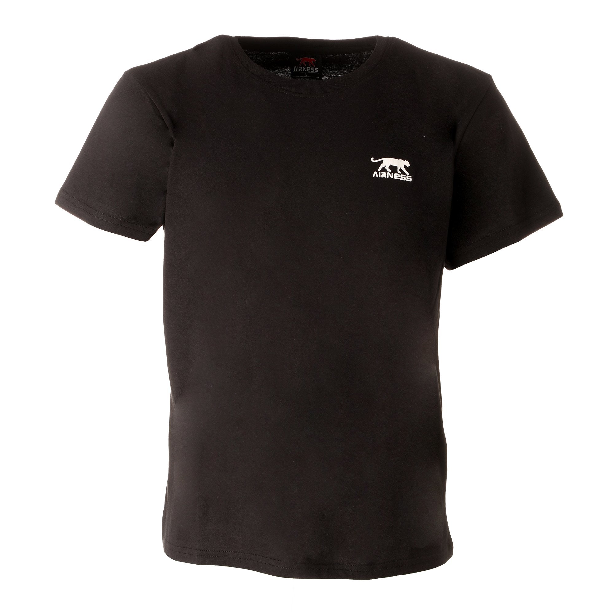 Airness lot 2 tee-shirts noir homme L coton