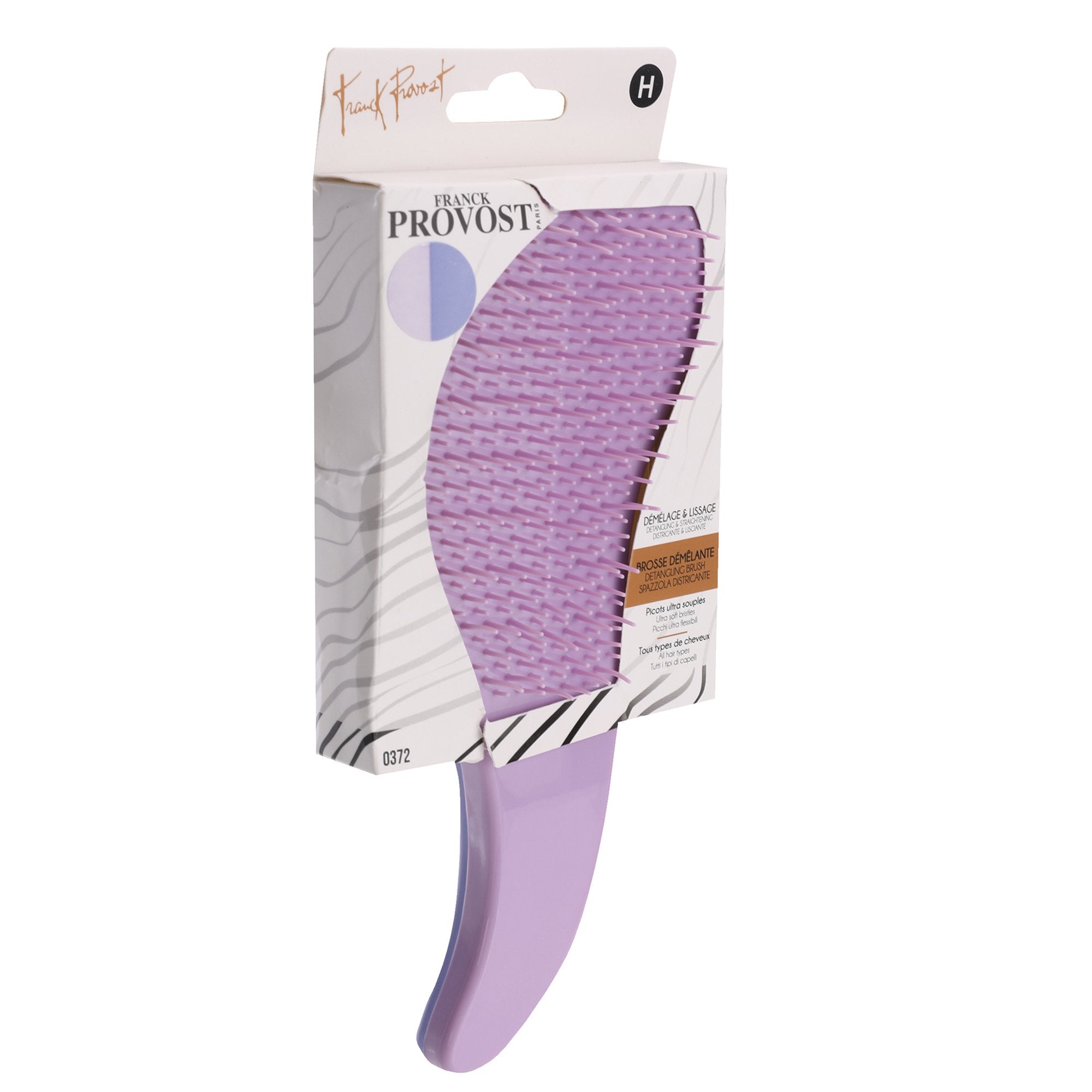 Stokomani brosse démêlante cheveux mi-longs picots souples